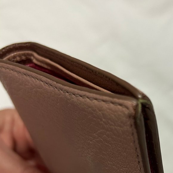 Pink Miu Miu Fold Over Snap Wallet - Picture 12 of 14